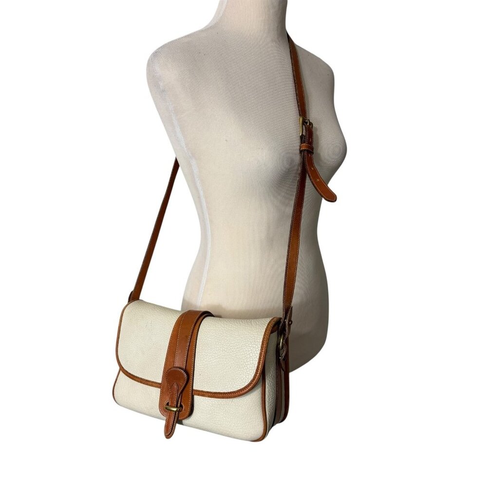 Dooney & Bourke All-Weather Leather Essex Equestrian Vintage Crossbody Bag